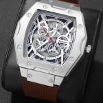 Men’s Casual Quartz Watch with Square Dial & Silicone Strap – Stylish Everyday Timepiece