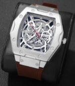 Men’s Casual Quartz Watch with Square Dial & Silicone Strap – Stylish Everyday Timepiece