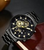 Men’s Quartz Wristwatch – Classic Digital Dial with Calendar, Stainless Steel Strap | Business, Casual & Party Wear | Perfect Gift for Brother