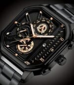 Stylish Men’s Square Dial Watch – Stainless Steel Band with Date Display – Perfect Business & Casual Gift for Him - Image 6