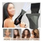 2pcs Hair Salon Styling Tools Set – Concentrator & Comb Attachments for Hair Dryers (4.35–4.5cm Compatible)