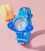 Unisex Macaron Color Silicone Quartz Wristwatch – Soft Strap, Round Dial, Easy-to-Read Arabic Numerals – Cute Gift for Kids & Teens - Image 2