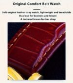 Elegant Quartz Leather Watch – Unisex Business & Fashion Analog Timepiece with PU Strap - Image 7