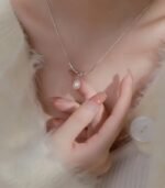 5PCS Imitation Moonstone Jewelry Set – Elegant Style for Every Occasion, Includes Necklace, Earrings, Bracelet & Ring - Image 3