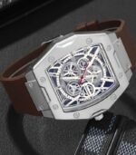 Men’s Casual Quartz Watch with Square Dial & Silicone Strap – Stylish Everyday Timepiece - Image 3