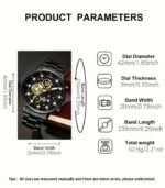 Men’s Quartz Wristwatch – Classic Digital Dial with Calendar, Stainless Steel Strap | Business, Casual & Party Wear | Perfect Gift for Brother - Image 4