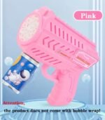 Kids Electric Bubble Gun with LED Lights – Automatic Handheld Bubble Maker Toy for Outdoor Play, Parties & Birthday Gifts - Image 3