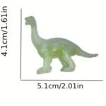 12pcs Glow-in-the-Dark Mini Dinosaur Toys | Multicolor Baby Dinosaurs for Kids, Party Favors & Holiday Gifts - Image 2
