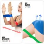 Resistance Bands for Workout – 5 Levels Exercise Bands Set for Gym & Yoga - Image 3