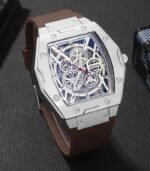 Men’s Casual Quartz Watch with Square Dial & Silicone Strap – Stylish Everyday Timepiece - Image 4