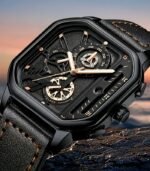 Square Men’s Quartz Watch — elegant, durable, and designed for everyday style. A great gift choice for him. - Image 3