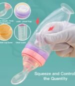 Heytutu 120ml Baby Silicone Food Squeeze Feeder with Spoon – Safe, Portable & Easy to Use - Image 4