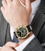 Luxury Black Quartz Watch – Unisex Design for Men & Women, Elegant Style for Daily & Formal Wear, Perfect Gift with Premium Box - Image 6