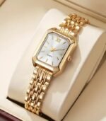Elegant Women’s Quartz Watch – Square Dial with Roman Numerals, Alloy Band, Classic Casual Style - Image 5