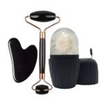 Buyvuy 3-in-1 Ice Face Roller & Gua Sha Set – Facial Skincare, Lifting & Contouring
