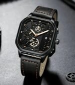 Square Men’s Quartz Watch — elegant, durable, and designed for everyday style. A great gift choice for him.