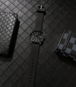 Men's Square Quartz Watch with Black Faux Leather Strap – Alloy Case, Battery Operated, Casual Minimalist Design - Image 6
