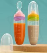 Heytutu 120ml Baby Silicone Food Squeeze Feeder with Spoon – Safe, Portable & Easy to Use - Image 6