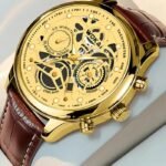 Elegant Quartz Leather Watch – Unisex Business & Fashion Analog Timepiece with PU Strap