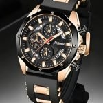 Men’s Fashion Quartz Watch – Sleek Business Casual Style, Durable Silicone Strap