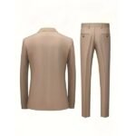 2pcs Classic Suit Set – Men’s Formal Jacket & Pants for Weddings, Parties & Business Events - Image 4