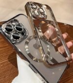 Luxury Magnetic Clear Phone Case – Plating Acrylic Cover for iPhone 16, 15, 14, 13, 12, 11 Pro Max, Plus Series - Image 2