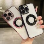 Luxury Magnetic Plating Clear Phone Case – Slim Acrylic MagSafe Cover for iPhone 16, 15, 14, 13, 12, 11 Pro Max & Plus Models