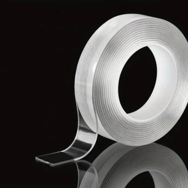 Transparent Double-Sided Nano Tape – Reusable Waterproof Adhesive Mounting Tape for Home and Office