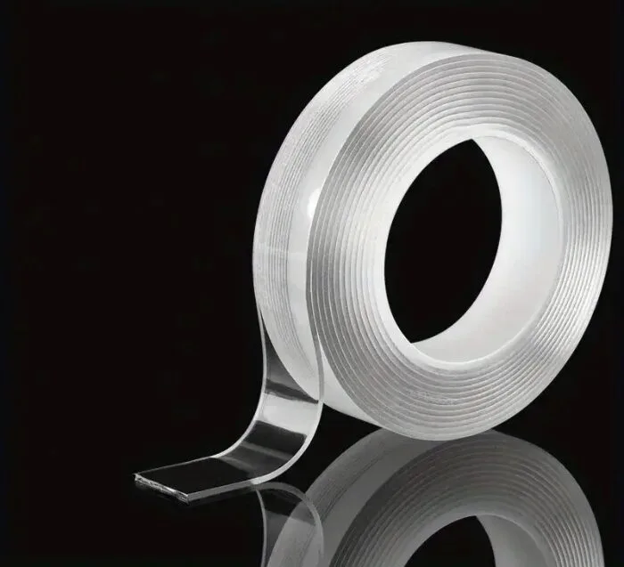 Transparent Double-Sided Nano Tape – Reusable Waterproof Adhesive Mounting Tape for Home and Office