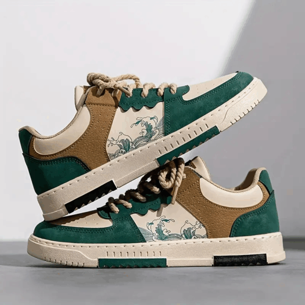 Men’s Retro Casual Sneakers – Comfortable Lace-Up Slip-Ons for Daily Wear & Outdoor Activities