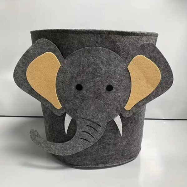 Bohemian Elephant Fabric Storage Basket – Multi-Purpose Organizer for Toys, Clothes, and Laundry, Foldable Home Décor Basket