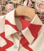 Elegant Floral Print Women’s Shirt – Long Sleeve Button-Up Blouse with Collar | Lightweight, Casual & Machine Washable for Spring and Autumn - Image 7