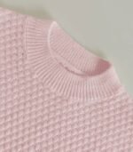 Women’s Blue Winter Sweater – Soft Slim-Fit Pullover with Leaf Pattern for Cozy Seasonal Style - Image 4