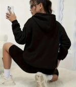 Women’s Daisy Print Hoodie – Cozy Floral Pullover with Kangaroo Pocket | Soft, Long-Sleeve Sweatshirt for Fall & Winter Layering - Image 3