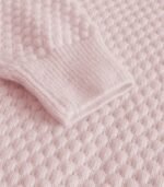 Women’s Blue Winter Sweater – Soft Slim-Fit Pullover with Leaf Pattern for Cozy Seasonal Style - Image 6