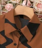 Elegant Floral Print Women’s Shirt – Long Sleeve Button-Up Blouse with Collar | Lightweight, Casual & Machine Washable for Spring and Autumn - Image 13