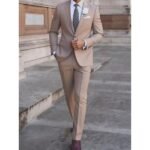 2pcs Classic Suit Set – Men’s Formal Jacket & Pants for Weddings, Parties & Business Events - Image 2