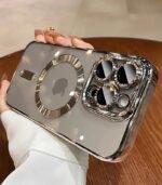 Luxury Magnetic Clear Phone Case – Plating Acrylic Cover for iPhone 16, 15, 14, 13, 12, 11 Pro Max, Plus Series - Image 4