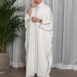 Elegant Open Front Abaya for Women – Solid Color Moroccan & Turkish Style | Lightweight Islamic Dress for Everyday & Special Occasions
