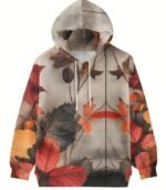 Women’s Cozy Hooded Jacket – Stylish Drawstring Hoodie with Front Pocket | Comfortable Outerwear for Fall & Winter - Image 5