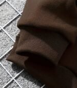 Women’s Coffee Brown Hooded Sweatshirt – Cozy Loose-Fit Hoodie with Front Pocket & Drawstring Hood for Autumn/Winter - Image 5