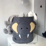 Bohemian Elephant Fabric Storage Basket – Multi-Purpose Organizer for Toys, Clothes, and Laundry, Foldable Home Décor Basket