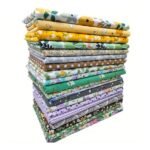 Buyvuy 40pcs Floral Print Cotton Fabric – 15x15cm DIY Quilting Set with 20 Unique Designs for Sewing, Patchwork & Home Décor