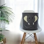 Bohemian Elephant Fabric Storage Basket – Multi-Purpose Organizer for Toys, Clothes, and Laundry, Foldable Home Décor Basket