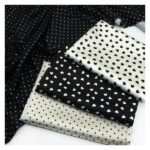 Buyvuy Heart Dot Print Super Soft Premium Chiffon Fabric – 59x19.68" | 100% Polyester | Lightweight & Elegant Fabric for DIY Crafts, Party Décor, Gift Wrapping & Dressmaking - Image 3