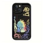 New Black Boys iPhone Cover – Stylish Black Case with Colorful Print | Shockproof & Trendy Design - Image 5