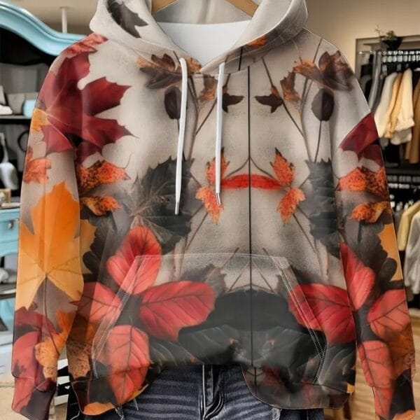 Women’s Cozy Hooded Jacket – Stylish Drawstring Hoodie with Front Pocket | Comfortable Outerwear for Fall & Winter