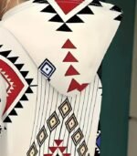 Women’s Tribal Geometric Print Hoodie – Southwestern Style Pullover with Vibrant Patterns | Comfortable All-Season Casual Sweatshirt - Image 4