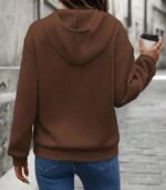 Women’s Daisy Print Hoodie – Cozy Floral Pullover with Kangaroo Pocket | Soft, Long-Sleeve Sweatshirt for Fall & Winter Layering - Image 18