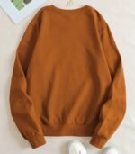 Women’s Cozy Floral Print Sweatshirt – Crew Neck Long Sleeve Casual Fall/Winter Pullover - Image 3